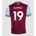 West Ham United Edson Alvarez #19 Hjemmedrakt 2024-25 Korte ermer